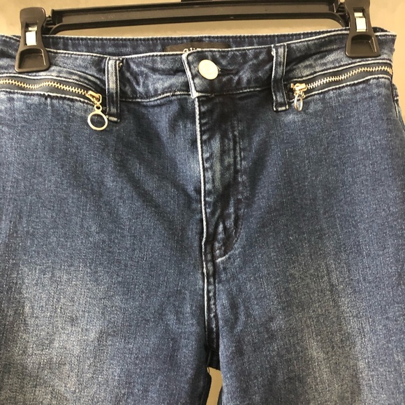 GUESS Los Angeles Blue Denim Jeans Size 27 Zipper Pockets - Picture 3 of 7